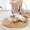 Handwoven Rattan Cat Scratching Mat